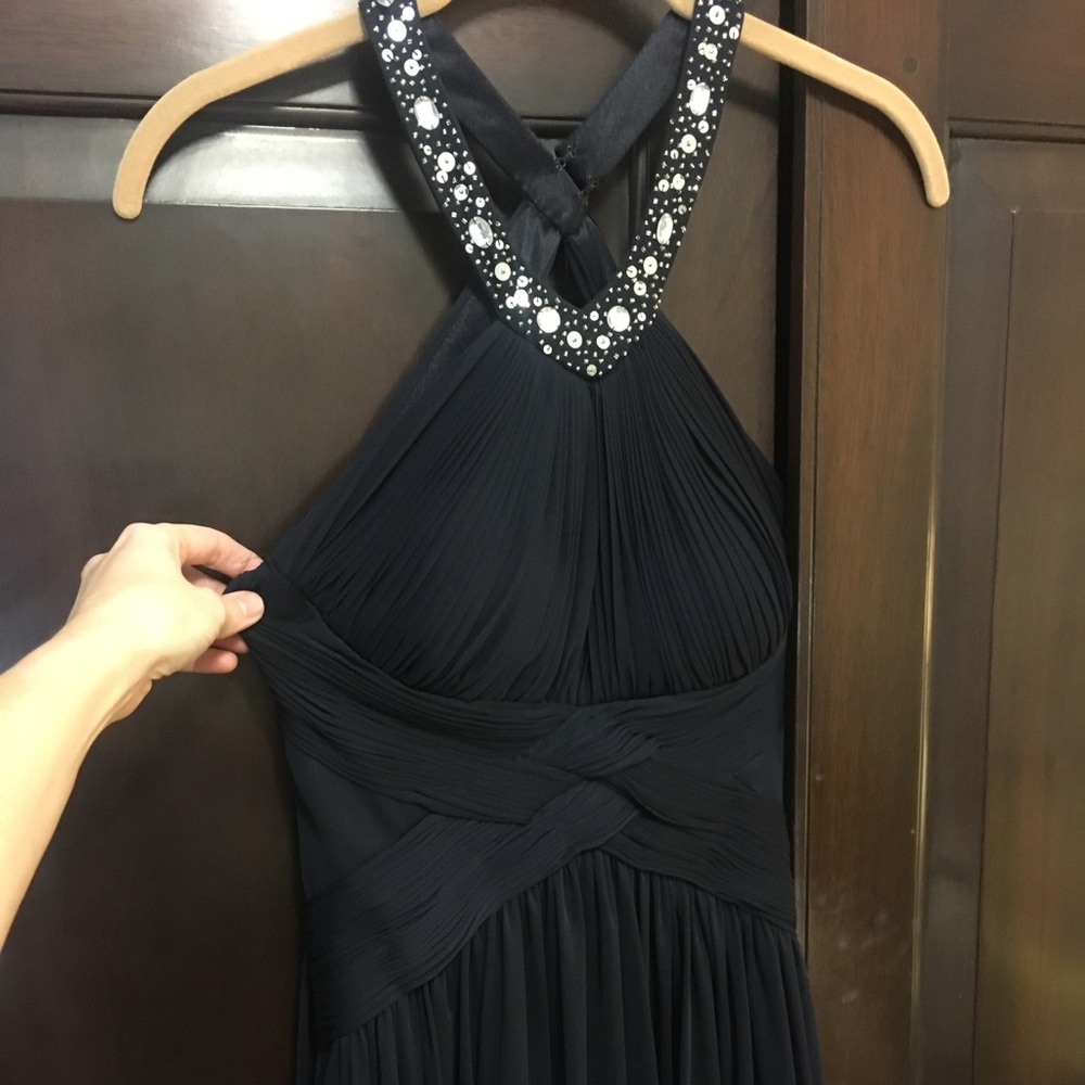Navy formal gown. Worn once!